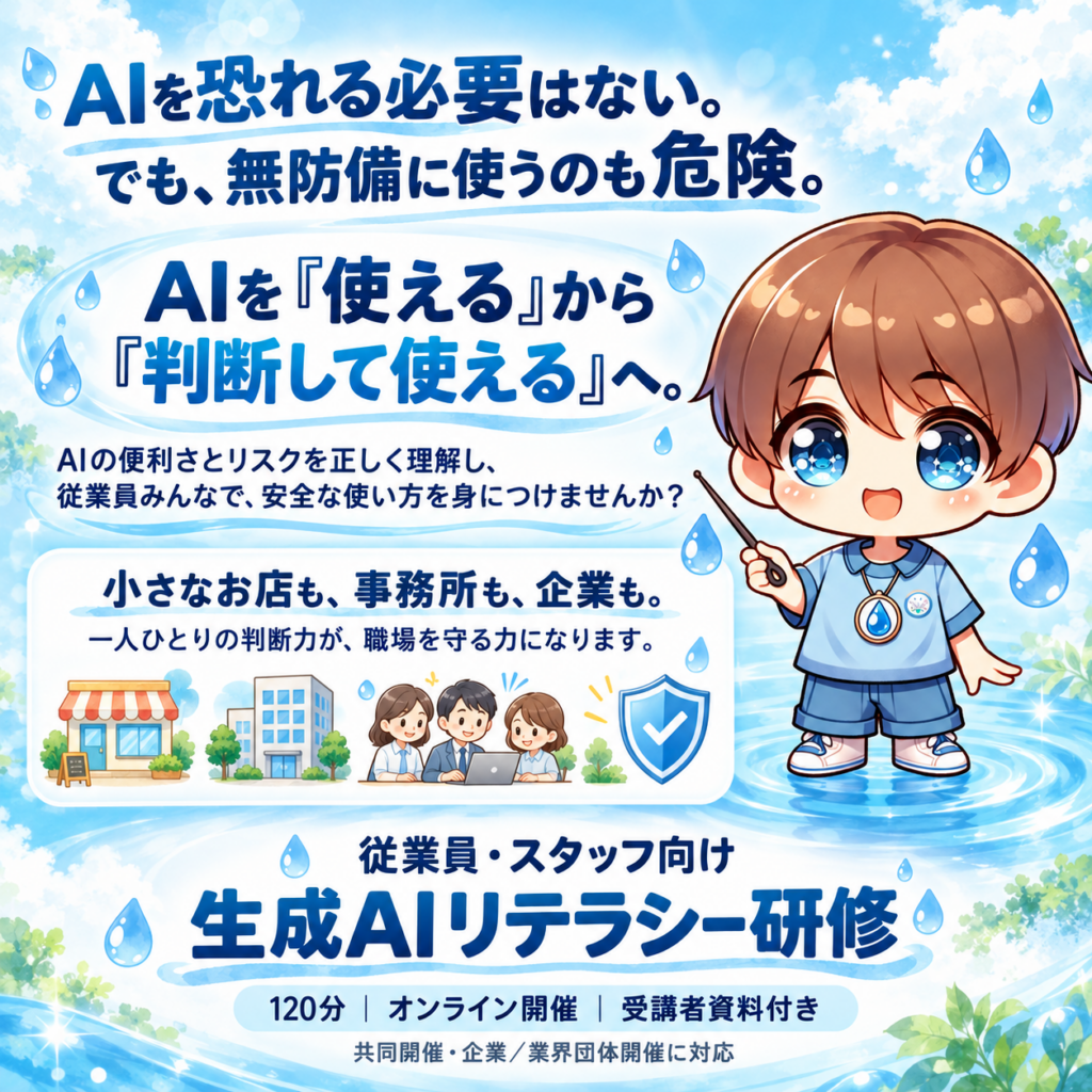 AIを恐れる必要はない。

でも、無防備に使うのも危険。