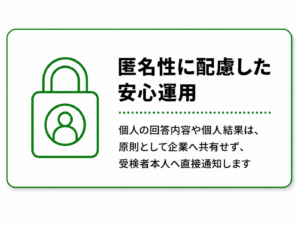 匿名性に配慮した安心運用