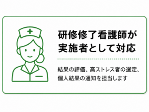 研修修了看護師が実施者として対応