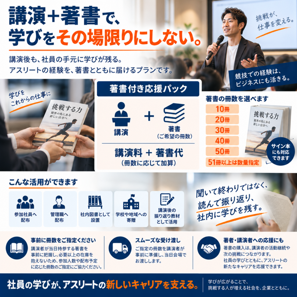 著書付き応援パック